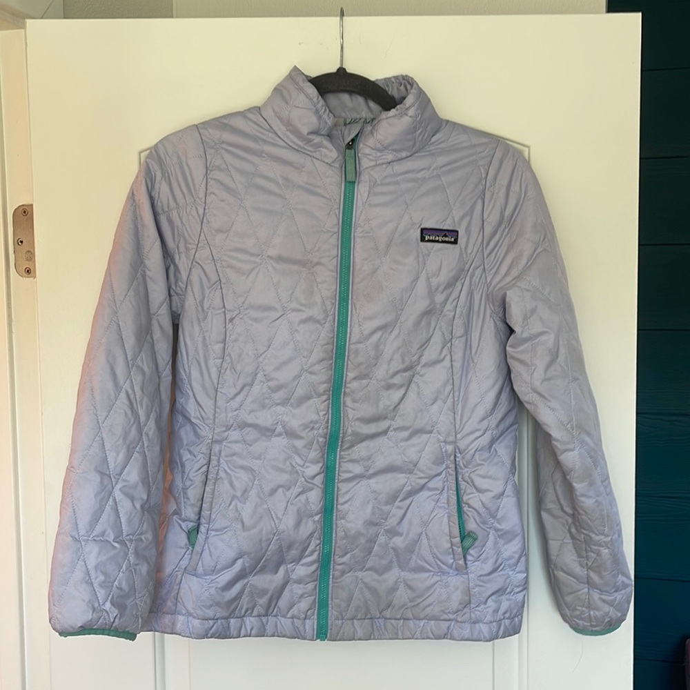 Lilac Patagonia girls puffer